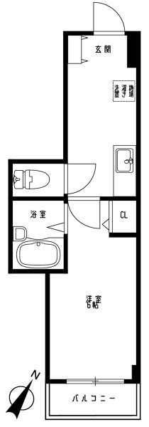4階の間取り図