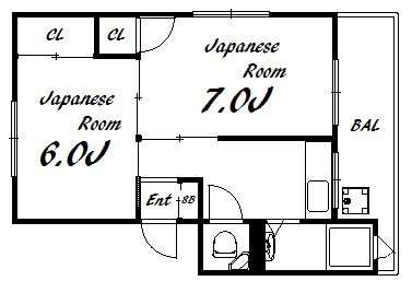 2階の間取り図