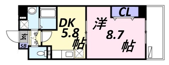 4階の間取り図