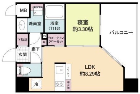 7階の間取り図