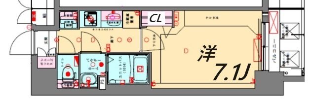 8階の間取り図