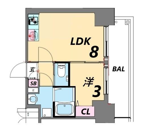 2階の間取り図