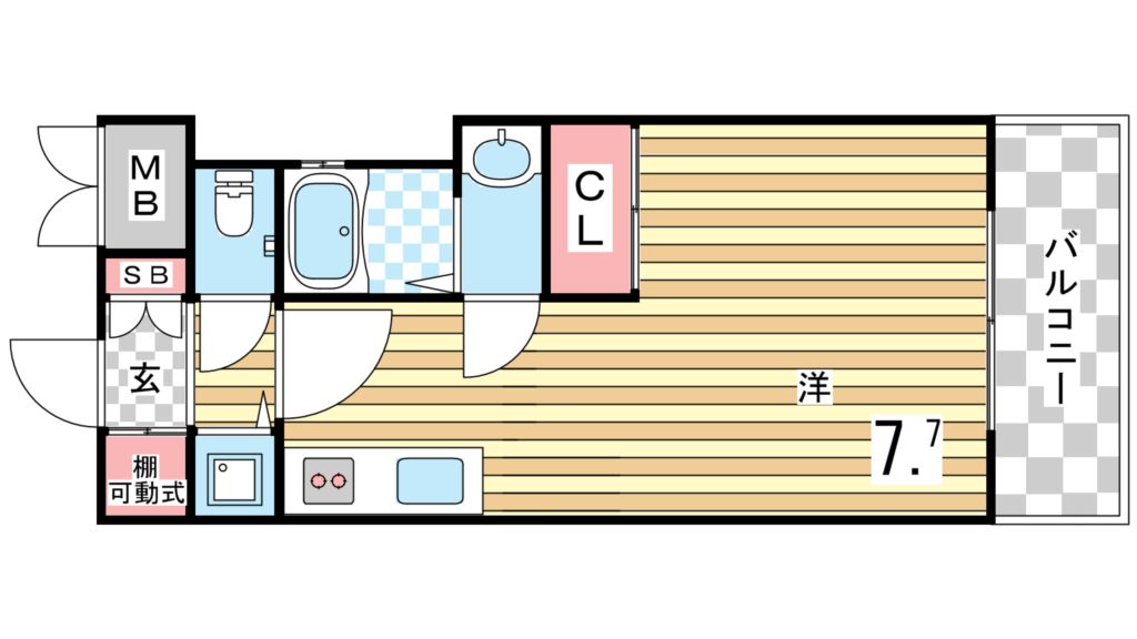 6階の間取り図