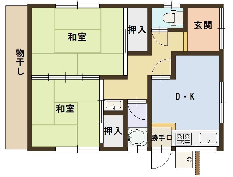 -階の間取り図