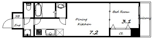 2階の間取り図