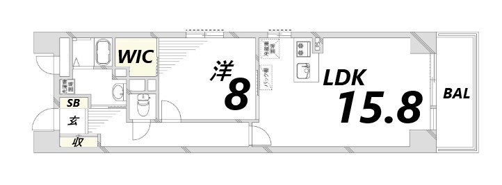 4階の間取り図