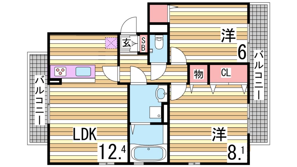 2階の間取り図