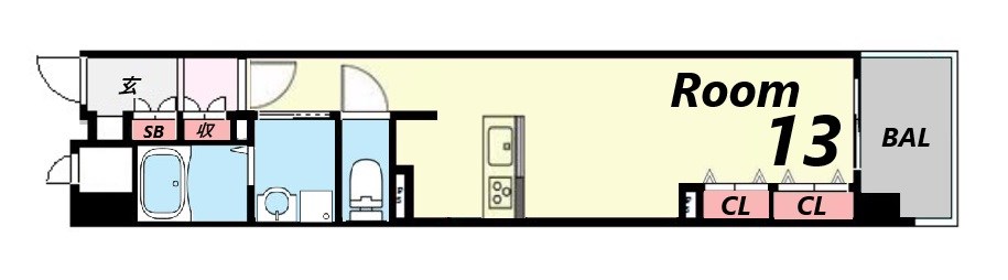 6階の間取り図