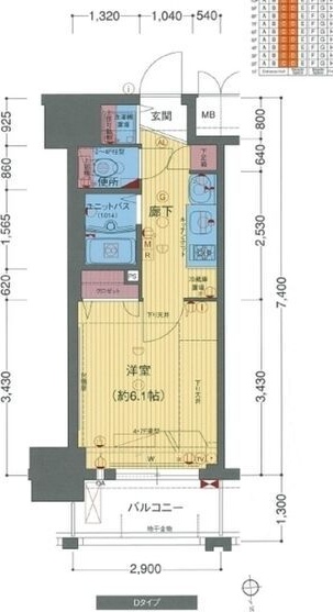 9階の間取り図