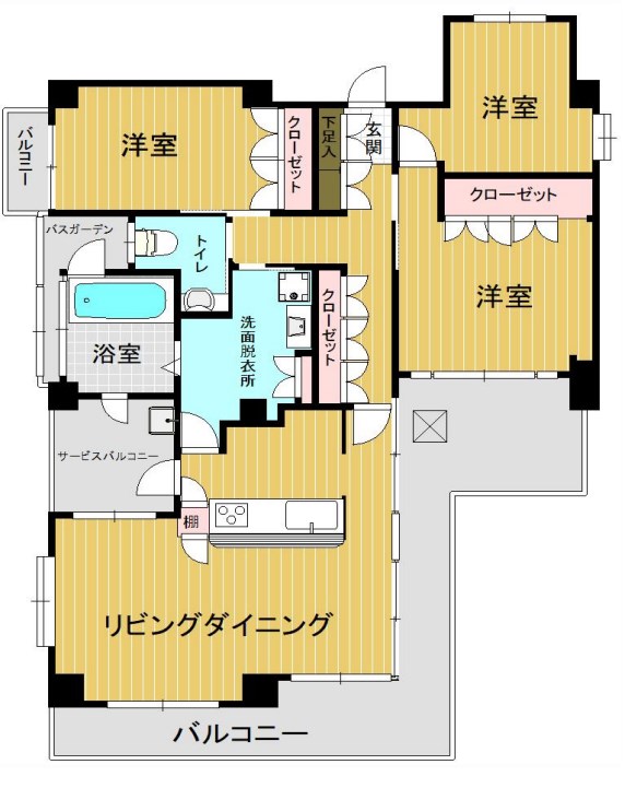 8階の間取り図
