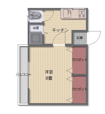 2階の間取り図