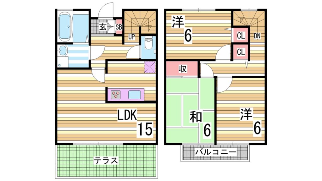 1階の間取り図