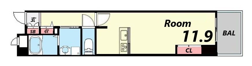 6階の間取り図