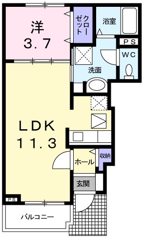 1階の間取り図