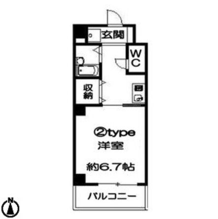 6階の間取り図