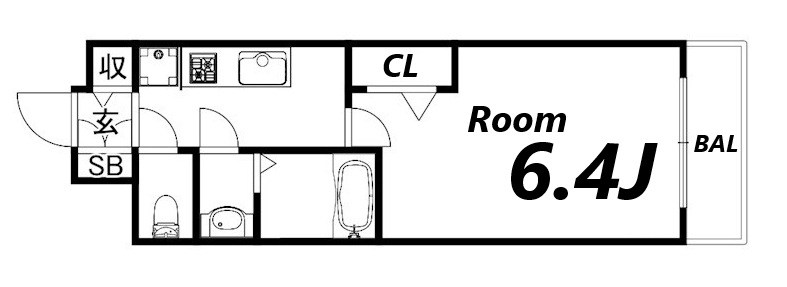 6階の間取り図