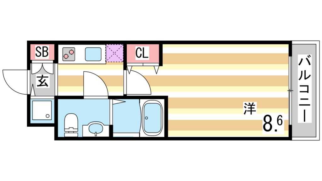 6階の間取り図