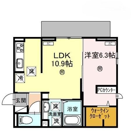 2階の間取り図