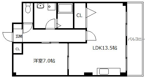 2階の間取り図