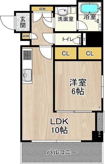 4階の間取り図