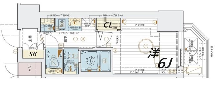 8階の間取り図