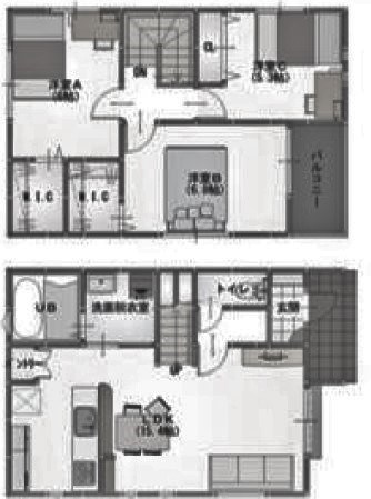 -階の間取り図