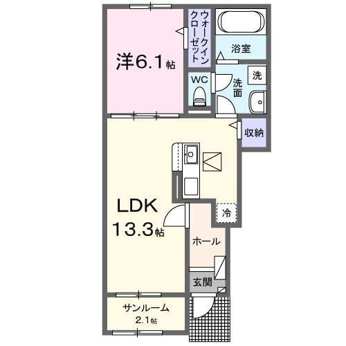 1階の間取り図