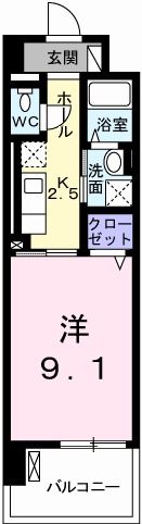 2階の間取り図