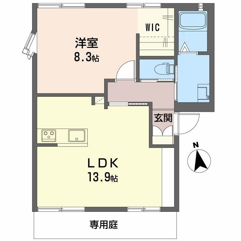 1階の間取り図