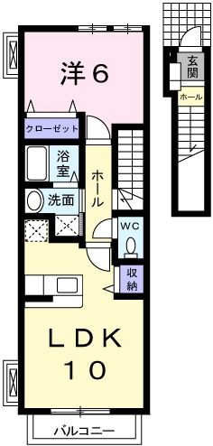 2階の間取り図