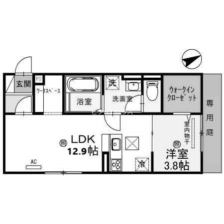 2階の間取り図