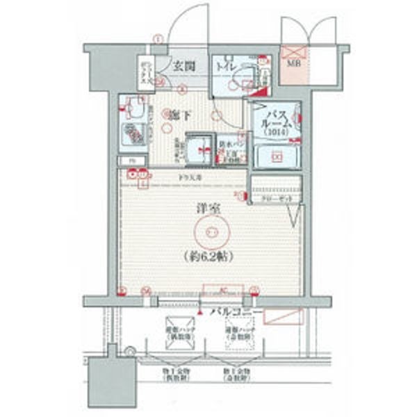 6階の間取り図