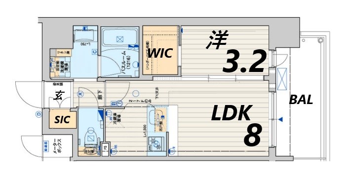 4階の間取り図