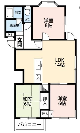 3階の間取り図