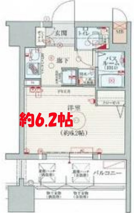 6階の間取り図