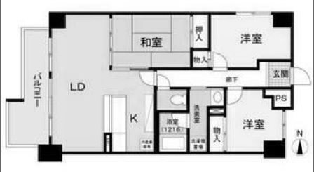 2階の間取り図