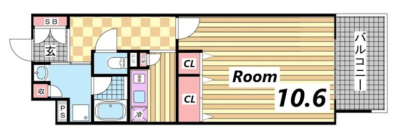 6階の間取り図