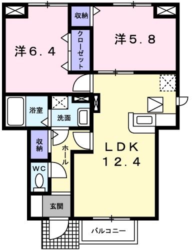 1階の間取り図