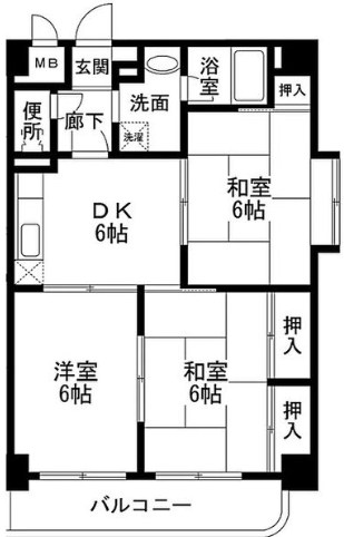 5階の間取り図