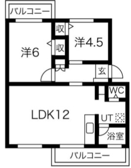 4階の間取り図