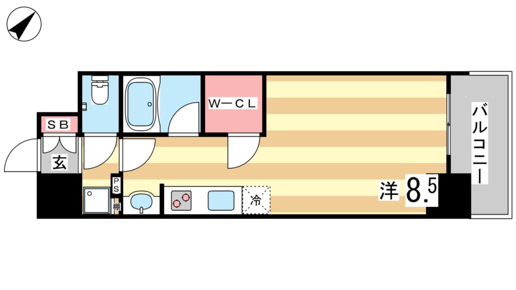 4階の間取り図