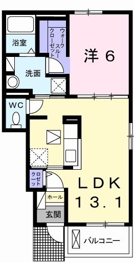 1階の間取り図