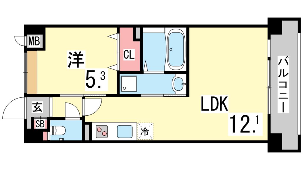 2階の間取り図