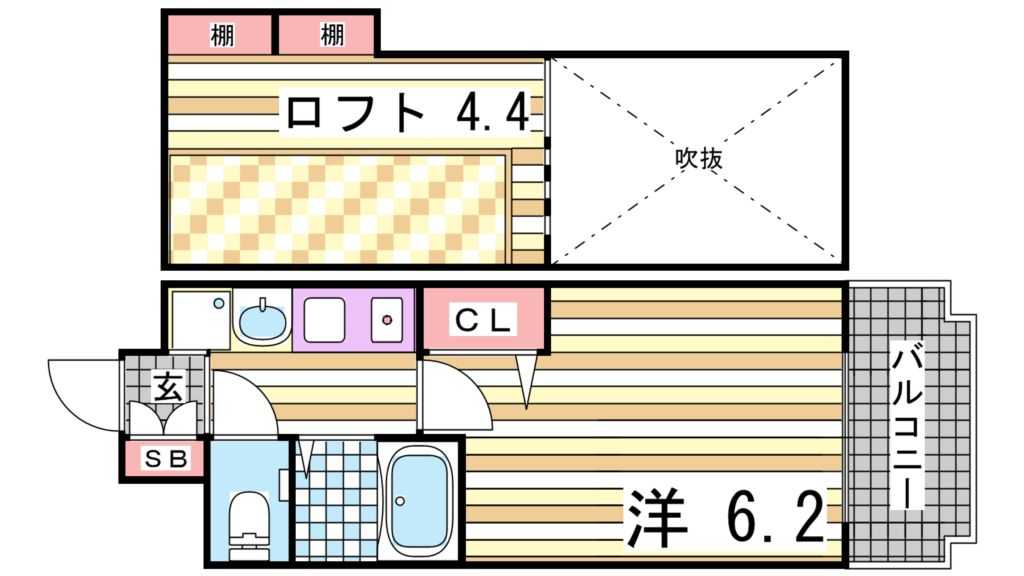 4階の間取り図