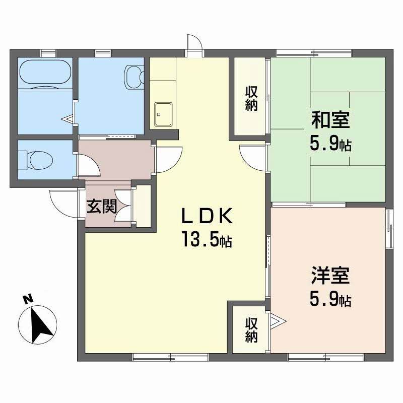 2階の間取り図