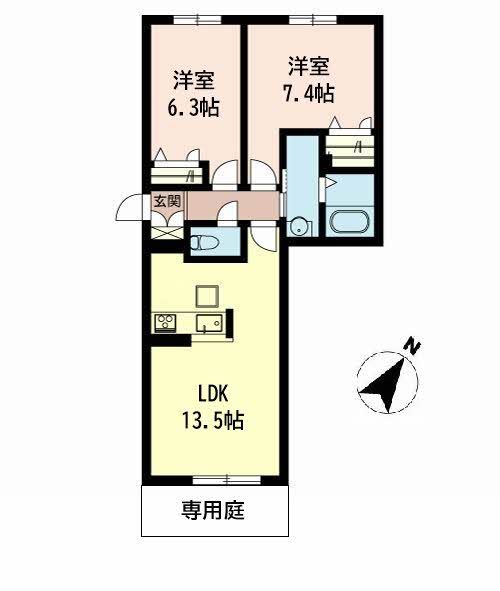 1階の間取り図