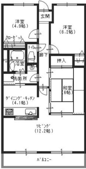 3階の間取り図