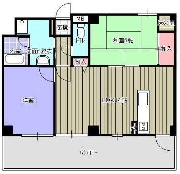 4階の間取り図