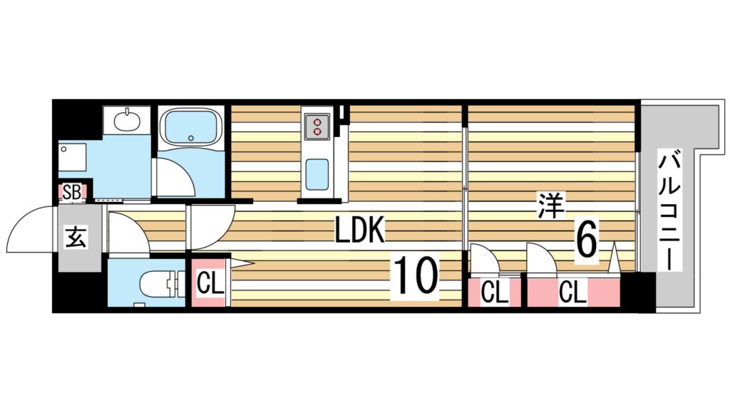 1階の間取り図