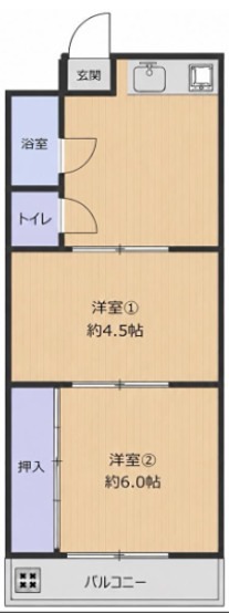 2階の間取り図